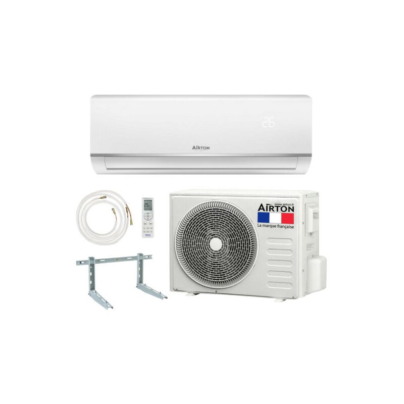 Airton - Pack Climatiseur reversible a Poser Soi-meme - 3500W - Readyclim 4M - Support mural