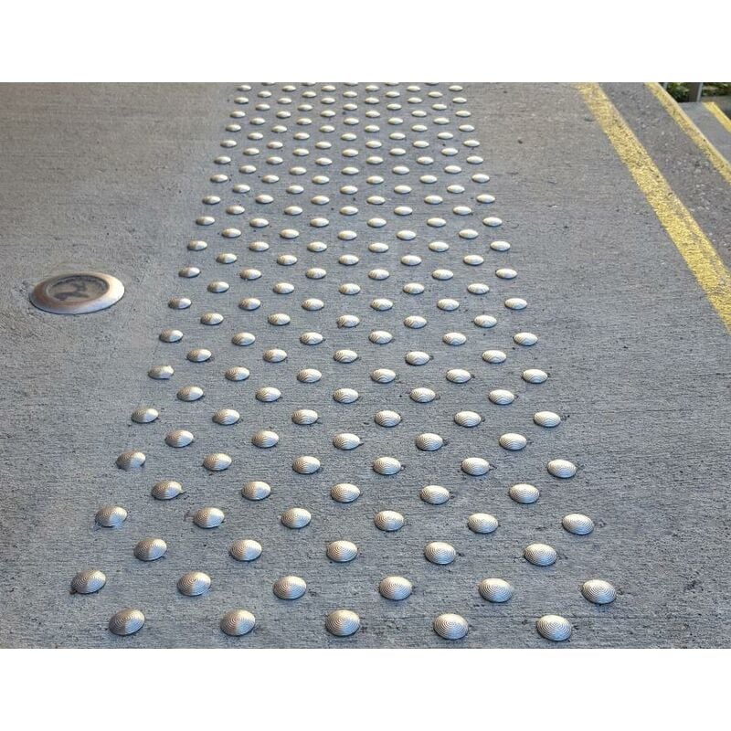 Clous podotactiles à sceller Waccess inox 304 Wattelez tête Ø25 tige Ø10 mm - 200 clous - 810930