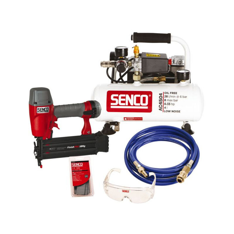 Pack cloueur 230V FINISHPRO18MG + compresseur AC4504 - SENCO - AFN0024KIT