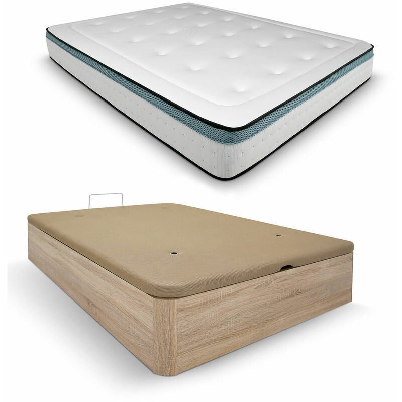 

Pack Colchón Viscoelástico Bio Max + Canapé Madera Extra-Reforzado | Color Cambria 150 x 190 | Montaje Incluido - Cambria