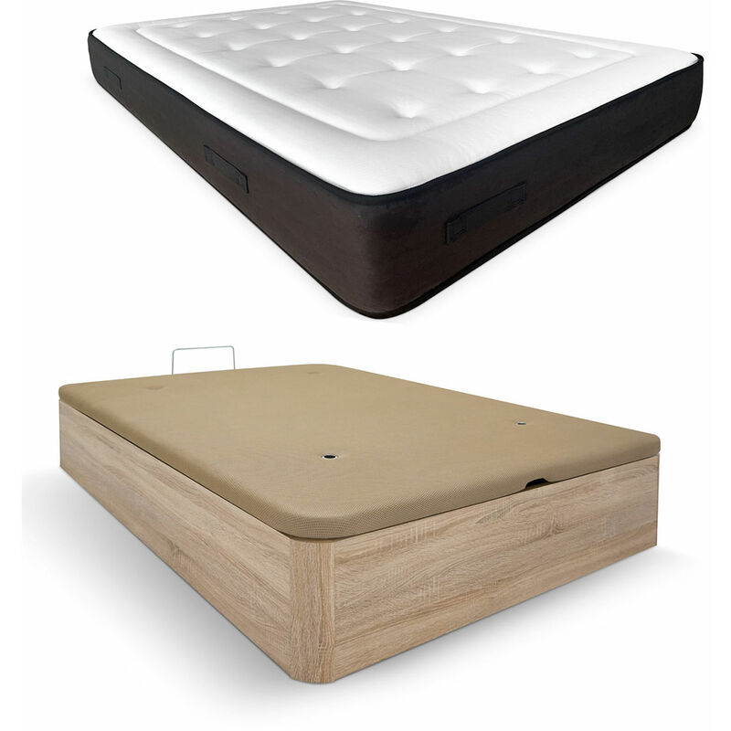 

Somnia Descanso - Pack Colchón Viscoelástico Lyo Biogel + Canapé Extra-Reforzado | Color Cambria 135 x 200 | Montaje Incluido - Cambria