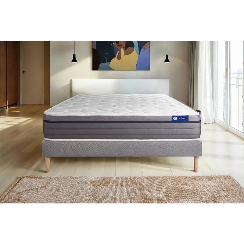 

Pack colchón Actimemo zen 120x195cm + Somier, espuma viscoelástica, 7 zonas de confort
