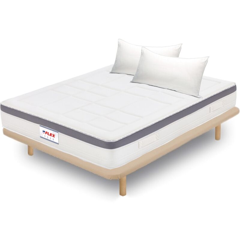 

Pack Colchon Airvex Supreme 135x200 + Tapi Beige con patas + 2 Almohadas Lider - Flex