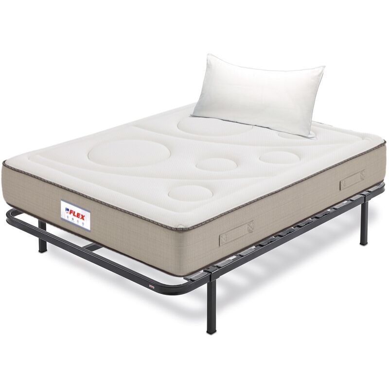 

Pack Colchon Flex Visco Airvex Supreme 90x200 + Somier Dormilon con patas + Almohada Lider