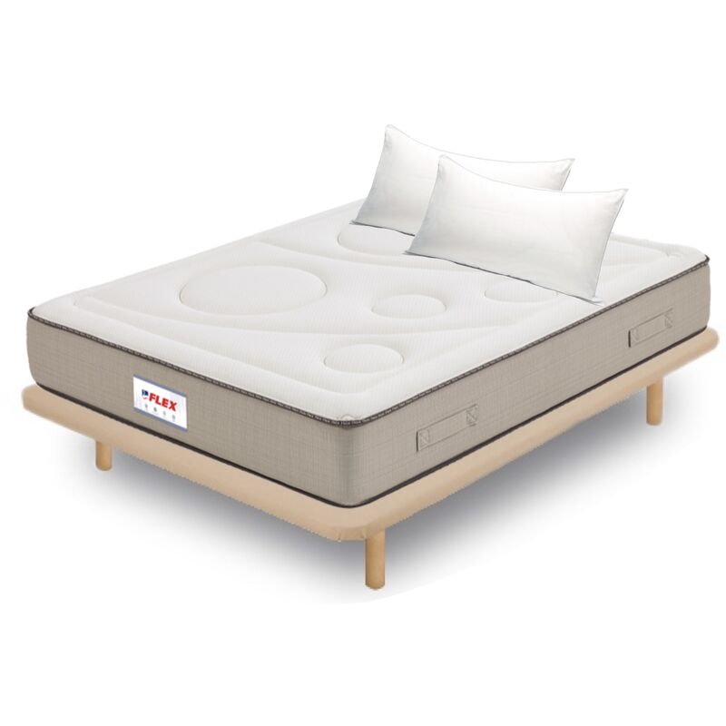 

Pack Colchon Visco Airvex Supreme 180x200 + Tapi Beige con patas + 2 Almohadas Lider - Flex