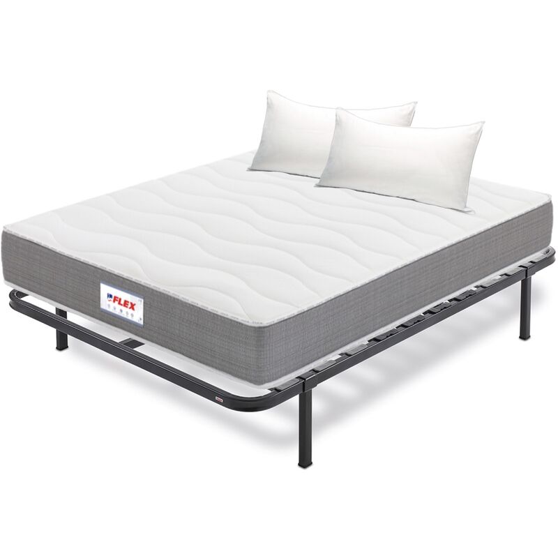 

Pack Colchon Visco Supreme 150x182 + Somier Dormilon con patas + 2 Almohadas Lider - Flex