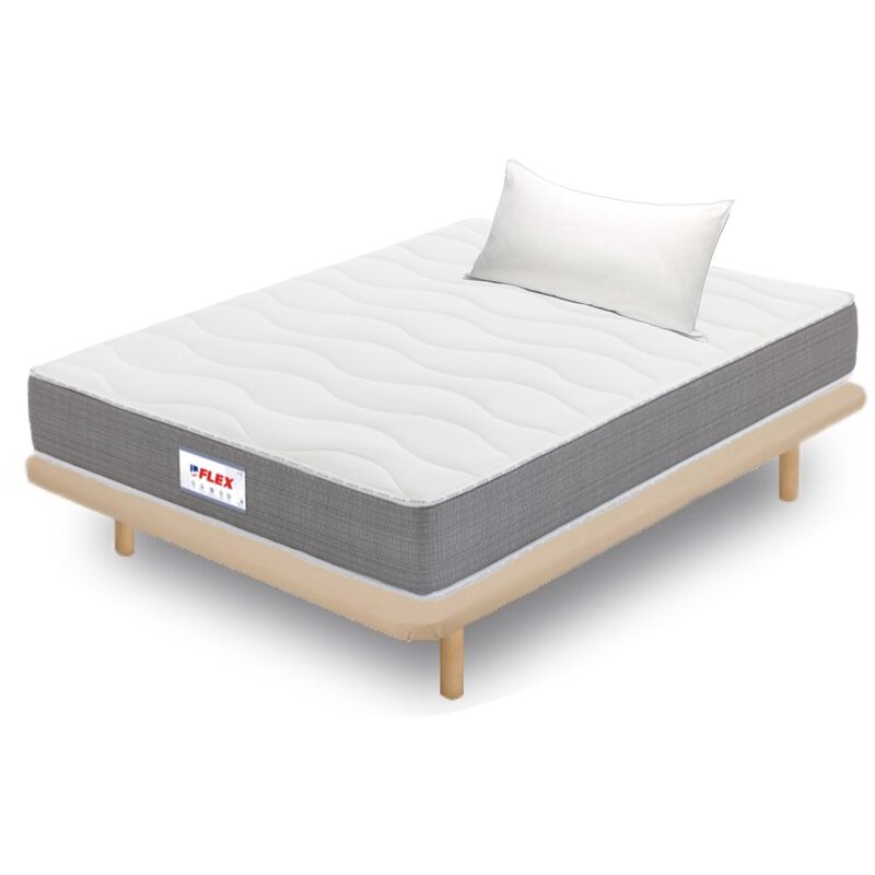 

Pack Colchon Flex Visco Supreme 80x182 + Tapiflex Beige con patas + Almohada Lider