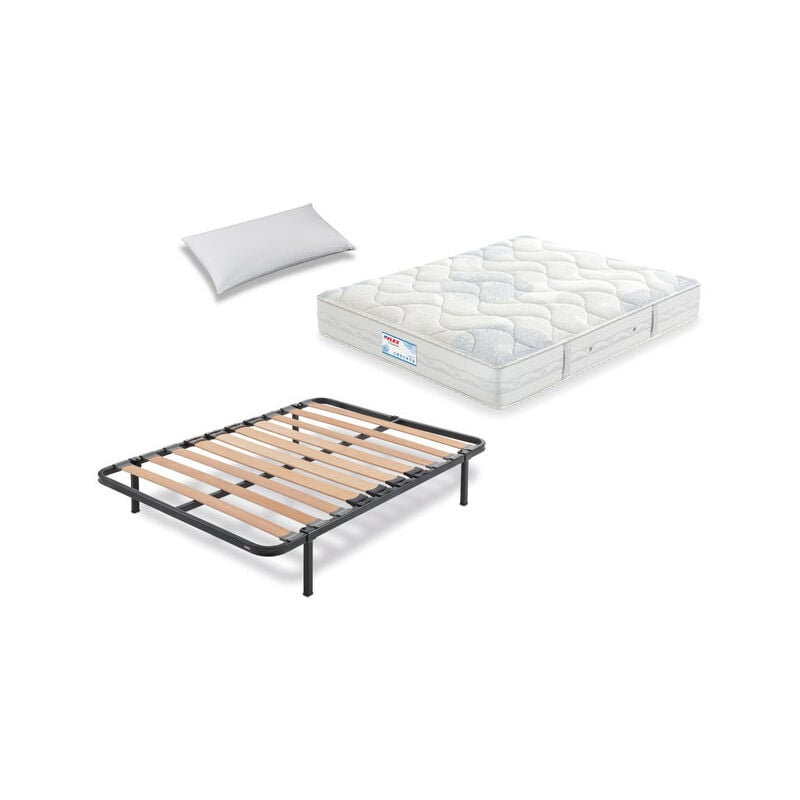 

PACK COLCHON HABANA 80x200 + SOMIER DE LAMINAS + ALMOHADA LIDER - Flex