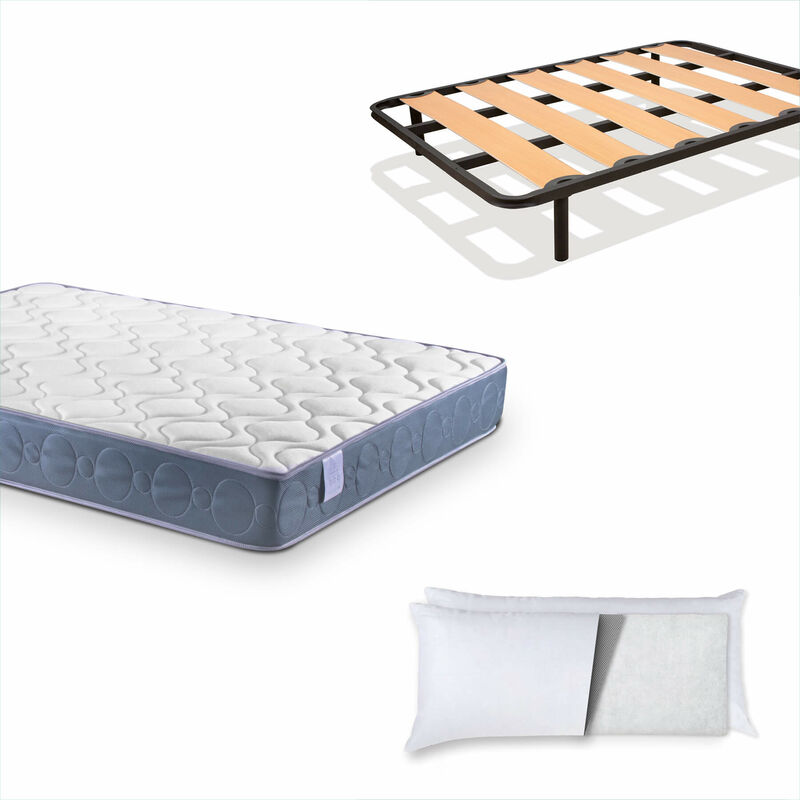 

Pack Colchón Extrem comfort con VISCOGRAFENO Altura: ±23cm + Somier Neo 40x30mm ¡Almohada de Regalo! Patas 30cm incluidas | 90 x 200 cm