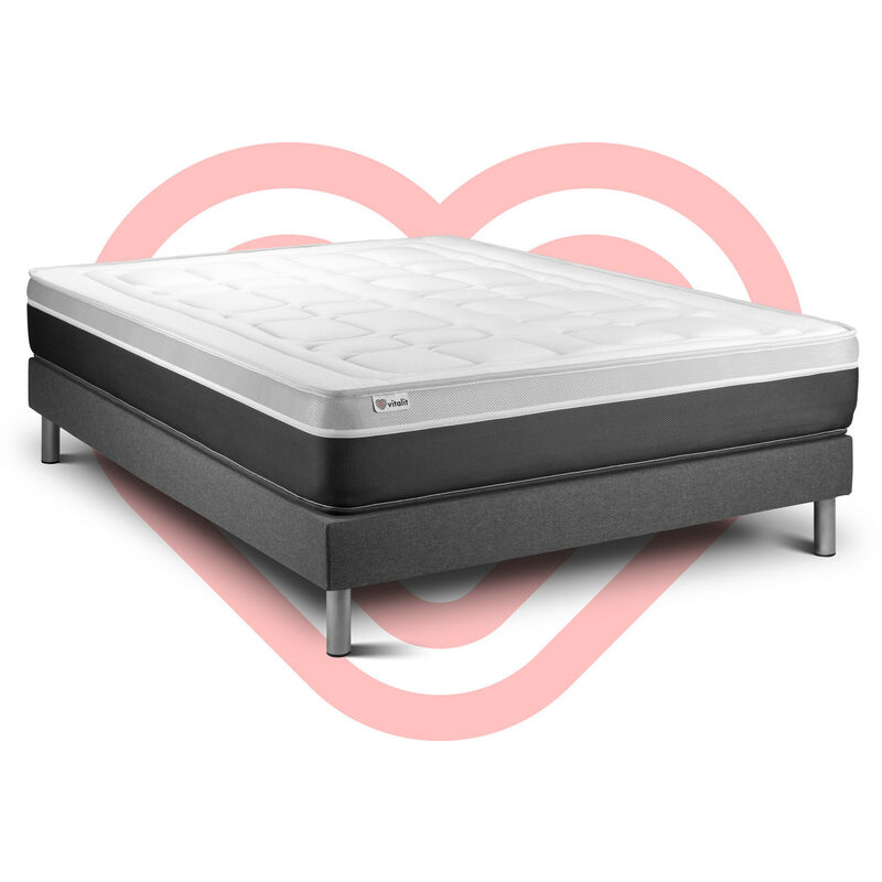 

Vitalit - Pack Colchón VITAL SOFT 200 x 200 cm + Somier multiláminas, Espuma viscoelástica, 7 zonas de confort