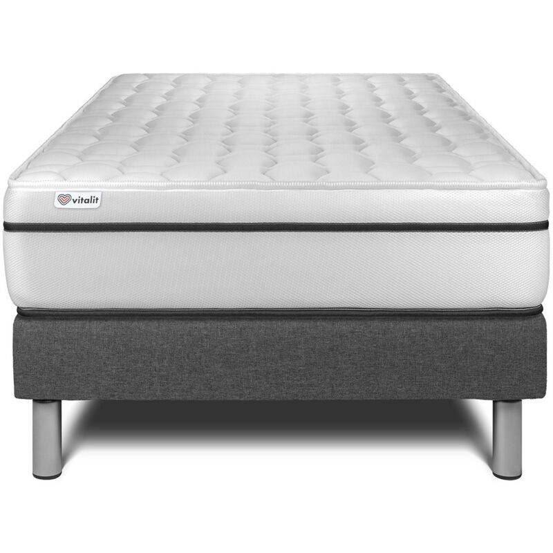 

Vitalit - Pack Colchón VITAL SPA 120 x 200 cm + Somier multiláminas, Espuma viscoelástica, 3 zonas de confort