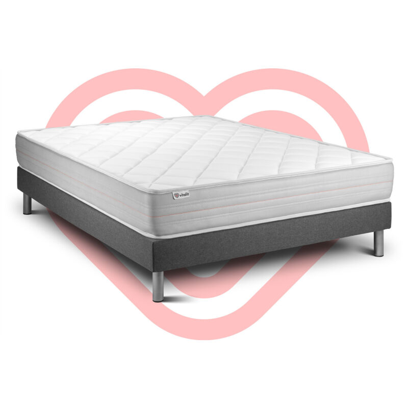 

Vitalit - Pack Colchón VITALMEMO 200 x 200 cm + Somier multiláminas, Espuma viscoelástica, 3 zonas de confort
