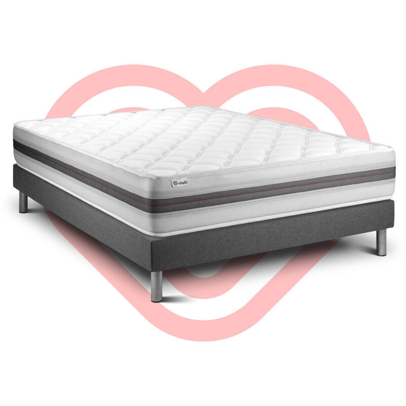 

Vitalit - Pack Colchón VITALMEMO BACK 180 x 200 cm + Somier multiláminas, Espuma viscoelástica, 5 zonas de confort