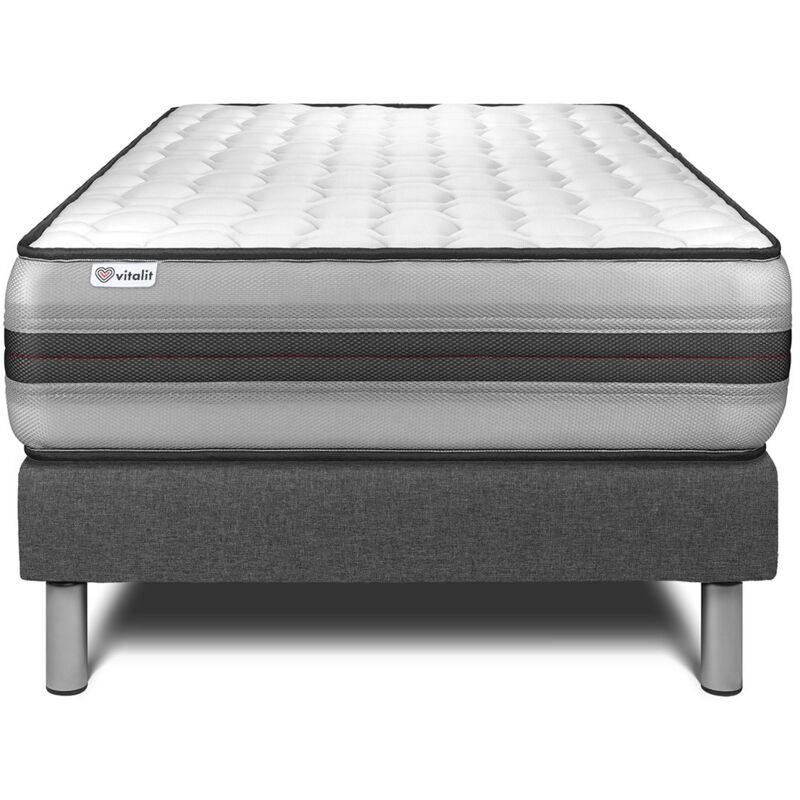 

Vitalit - Pack Colchón VITALPOWER RECOVER 120 x 190 cm + Somier multiláminas, Espuma viscoelástica, 5 zonas de confort