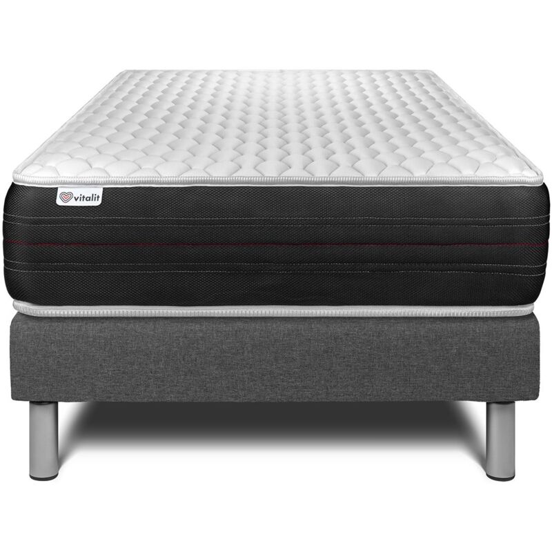 

Vitalit - Pack Colchón VITALSPRING 120 x 200 cm + Somier multiláminas, Muelles ensacados, 3 zonas de confort
