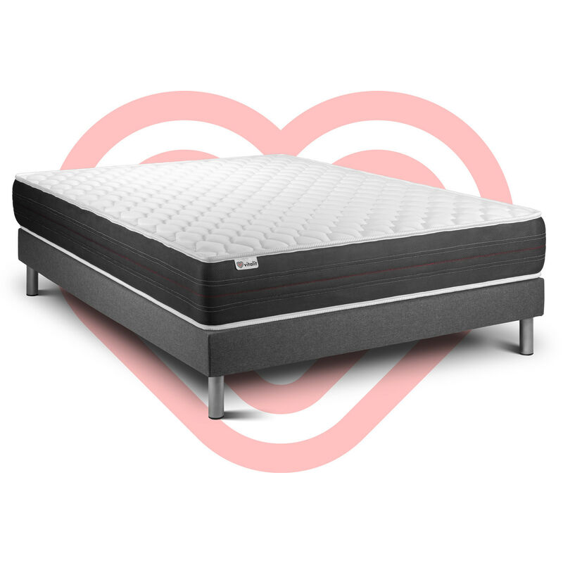 

Vitalit - Pack Colchón VITALSPRING 200 x 200 cm + Somier multiláminas, Muelles ensacados, 3 zonas de confort