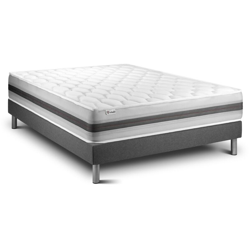 

Vitalit - Pack Colchón VITALSPRING RECOVER 135 x 200 cm + Somier multiláminas, Muelles ensacados y espuma , 7 zonas de confort