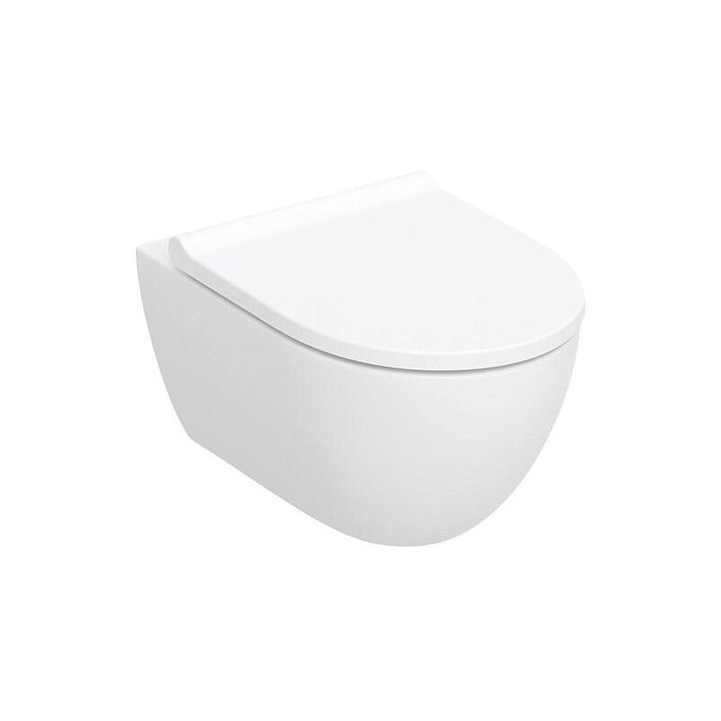 Geberit - Acanto, ensemble pour wc suspendu, siège de wc inclus,