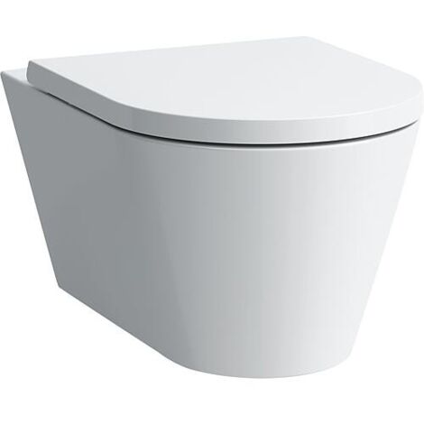 Pack combiné Laufen Kartell WC suspendu à fond creux, blanc, sans bride, abattant WC Softclose
