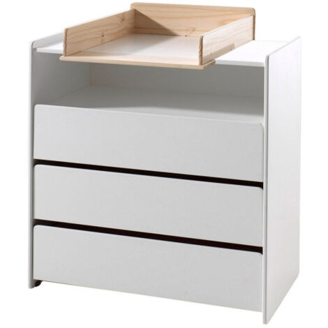 Pack - Commode & Plan à Langer "Kiddy" 90cm Blanc