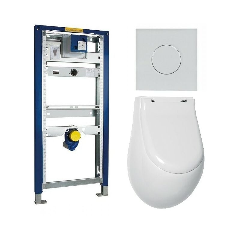 Pack complet Bâti support urinoir Geberit et Urinoir nuvola