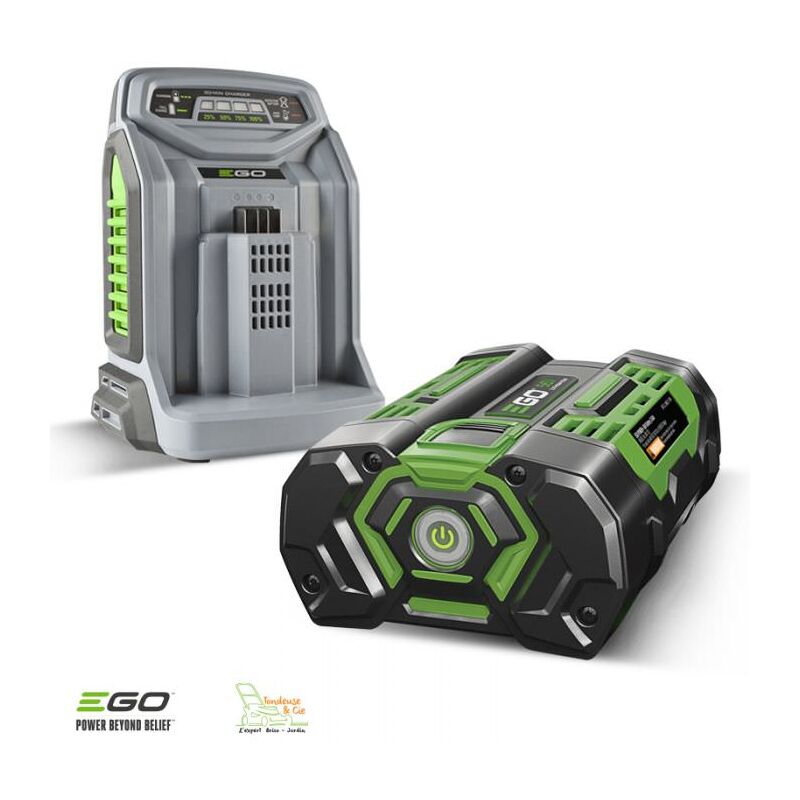 PACK COMPLET Chargeur rapide ET batterie 56 volts Ego Power pour outils jardins à batterie Ego