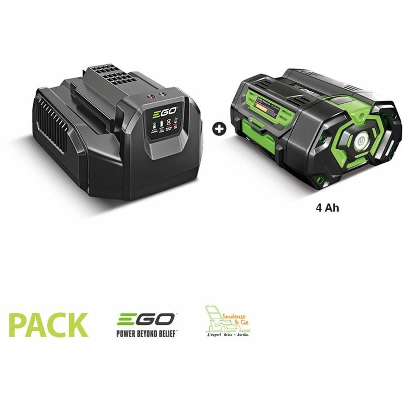 Ego Power+ - pack complet Chargeur Standard CH2100E avec batterie 4 Ah 56 volts