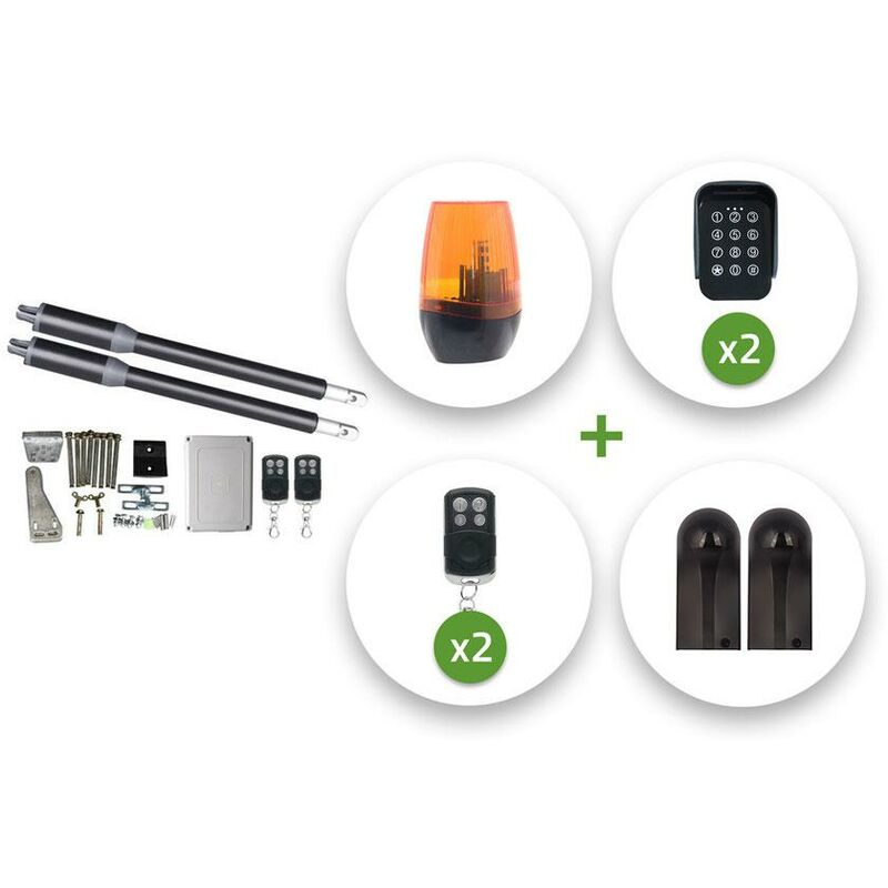 Pack complet motorisation portail battant RANGER x150cm