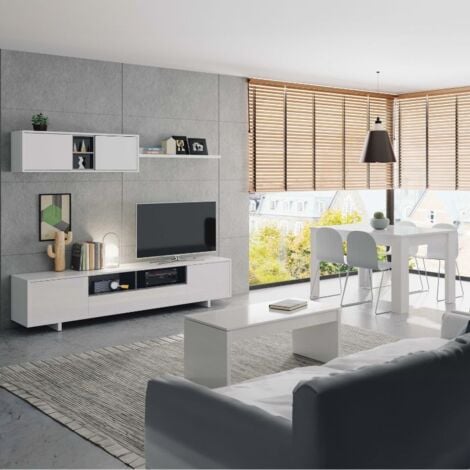 Composición De Salón Mueble Tv + Aparador Alto + Aparador 3p + Mesa De  Centro, Nordic / Grafito – Lund 2 con Ofertas en Carrefour