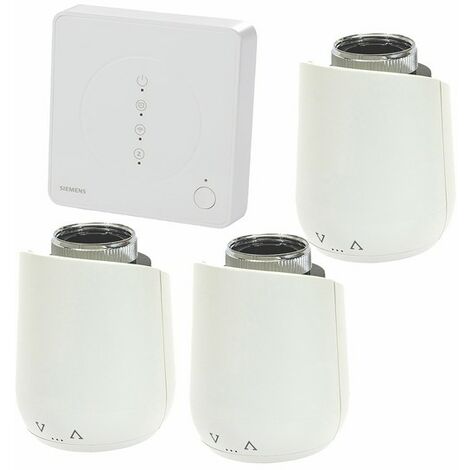 Pack Connected Home : Hub + 3 tÃªtes thermostatiques - SIEMENS : PACK5