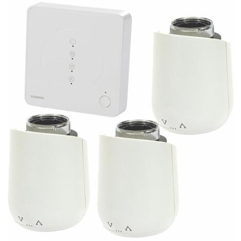 Pack Connected Home : Hub + 3 tÃªtes thermostatiques - SIEMENS : PACK5
