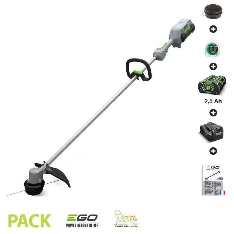 Pack coupe bordure sans fil ego power à tête de coupe 33 cm batterie lithium 56V 2,5 Ah et chargeur - ST1300E