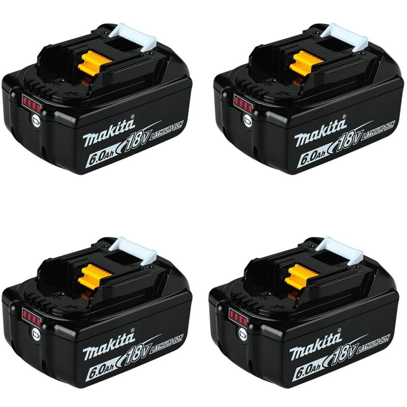 Pack da 4 baterías MAKITA BL1860 (18V - 6,0 Ah)