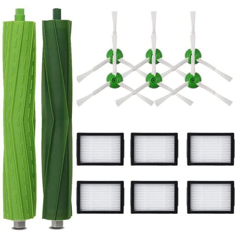 Pack d'accessoires pour Roomba E5 E6 i3 i3+ i7 j7 j7+ e5154 e5158 Kit de Remplacement Complet pour Pièces de Rechange, brosses latérales, filtres