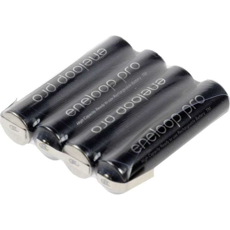 Pack de piles rechargeables 4x LR3 (aaa) NiMH Panasonic 137387 4.8 v 900 mAh