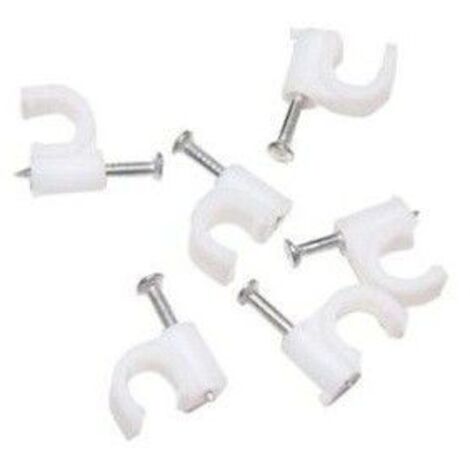 Pack d'agrafes pour câble rond 6 mm 100 unités GSC 0301300
