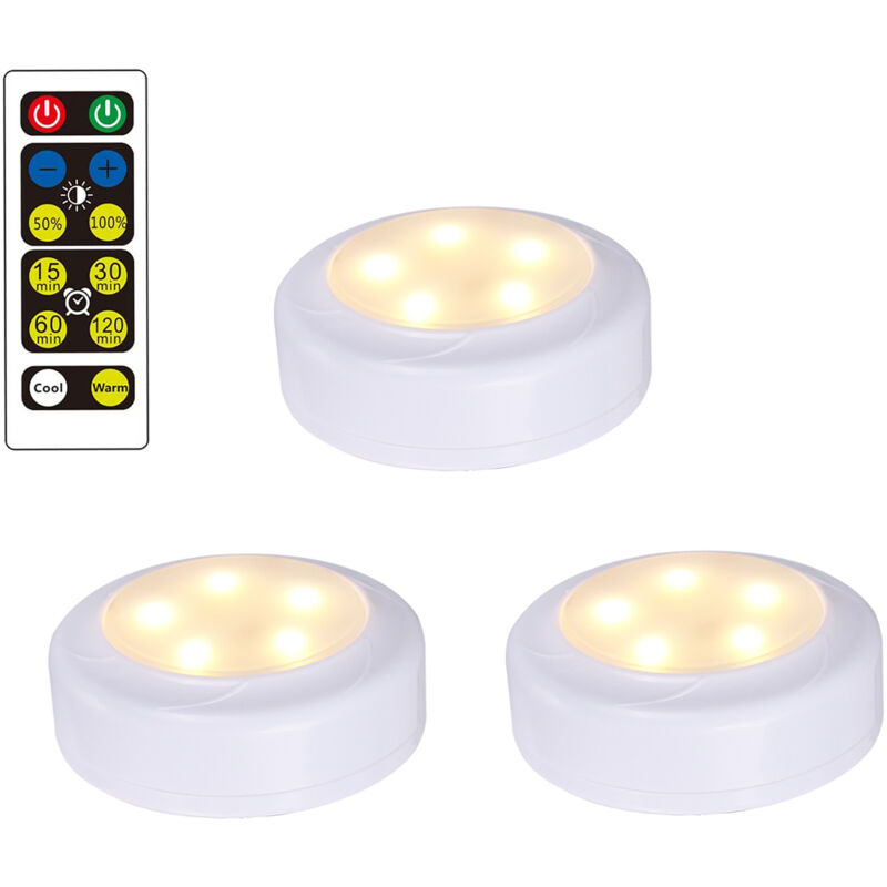 Pack d'ampoules LED Spots – 6 lampes élégantes avec 2 télécommandes pratiques