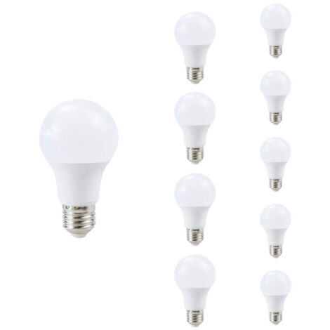 Pack de  10 - Ampoule E27 LED 8.5W A60 200° - Blanc Froid  - SILUMEN