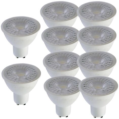 Lot de 10 Ampoules LED GU10,10W, 920lm, blanc chaud 3000K
