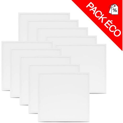 Pack de 10 dalles LED 36 Watts 600x600 mm Miidex Lighting®