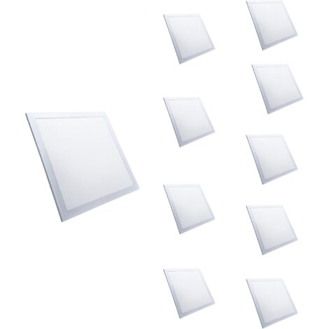 Pack de  10 - Panneau LED 18W 30x30cm CCT Contour Blanc - 3000K/4000K/6500K - SILUMEN