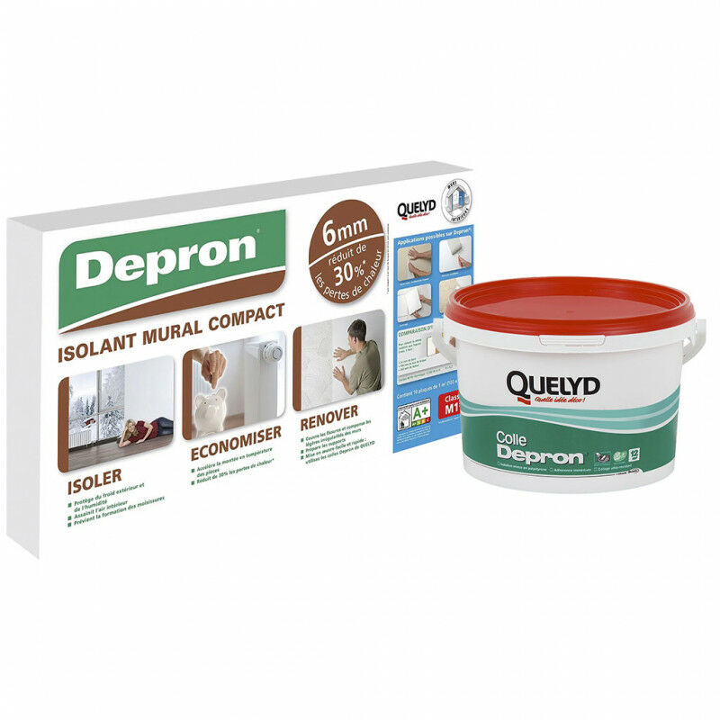 Pack de 10 Plaques de polystyrène 6mm + Colle depron