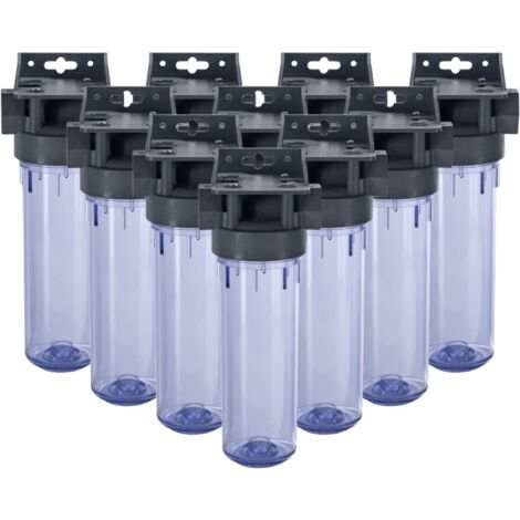 Pack de 10 Porte Filtre 2 pièces avec clés et équerres