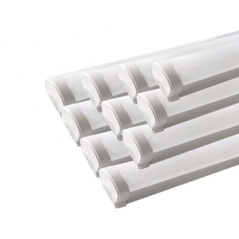 Pack de  10 - Réglette LED étanche 120cm 36W IP65 - Blanc Froid 6000K - 8000K - SILAMP
