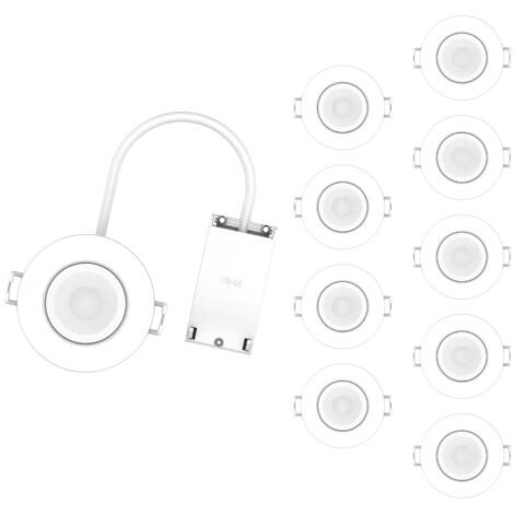 Pack de 10 - Spot LED étanche encastrable 6W Dimmable CCT BLANC IP65 - SILUMEN
