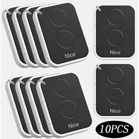 Pack de 10 Télécommandes NICE FLORS, Frequency 433.92 MHz