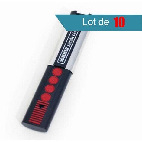 Pack de 10 Télécommandes SOMMER 4020 4 canaux