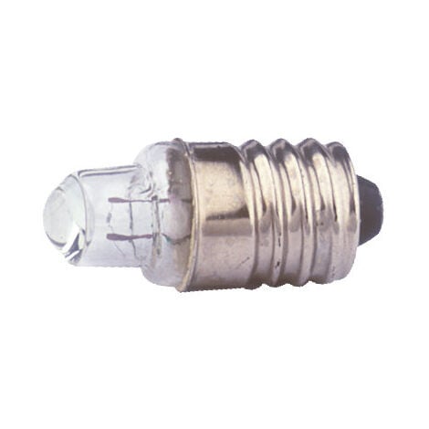 Pack de 100 uds Bombillas de filamento rosca E10 Cristal con lupa 3 V Electro DH. 12.355/3/0.3 8430552021055