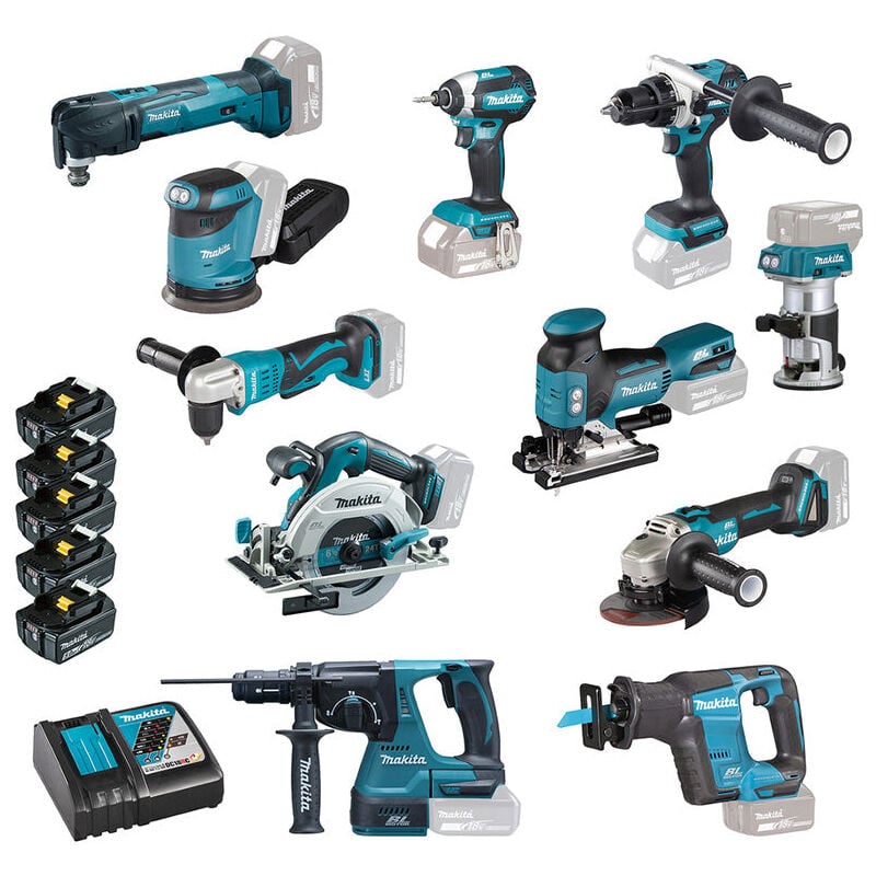 Pack de 11 outils LXT® 18V MAKITA DLX1122JX1