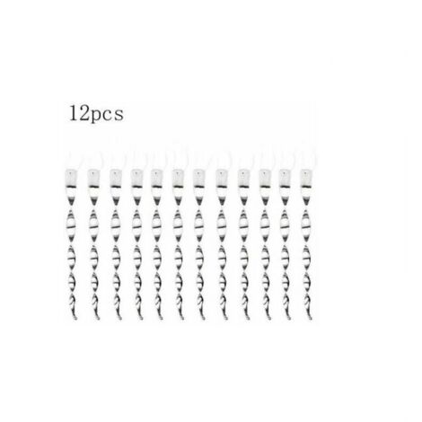 Pack de 12 ahuyentadores de pájaros, 30 cm, antipalomas para balcón, antipalomas para balcón, repelentes reflectantes para pájaros, palomas, gaviotas, insectos para proteger tus flores y jardín